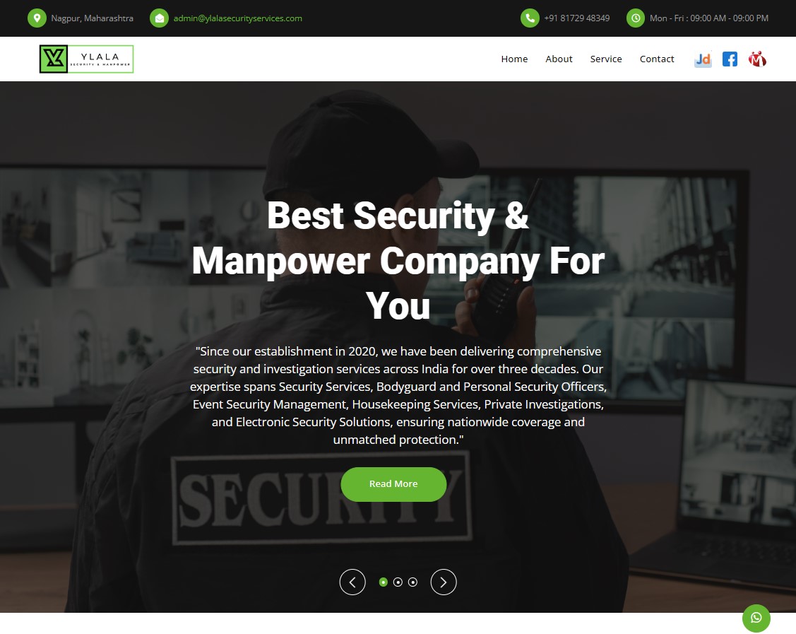 Security Services Website